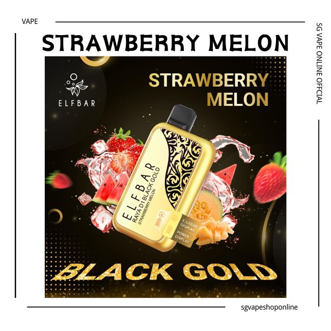 elfbar-raya-13k-black-gold-series-strawberry-melon-disposable-sg-vape-shop-online