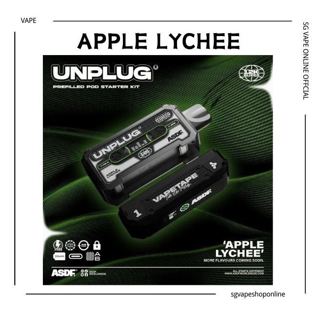 vapetape-unplug-12k-disposable-apple-lychee-sg-vape-shop-singapore