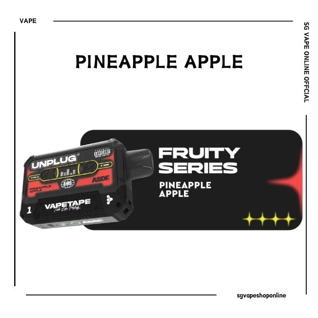 vapetape-unplug-12k-disposable-pineapple-apple-sg-vape-shop-singapore